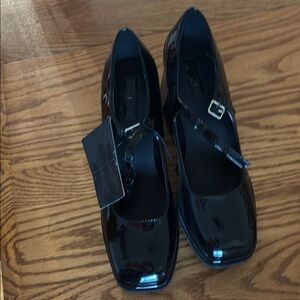 Black Patent Leather Mary Jane Shoes